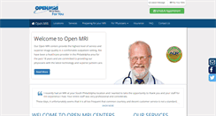 Desktop Screenshot of openmricenters.net